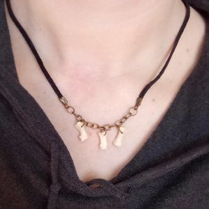 Dainty bone necklace